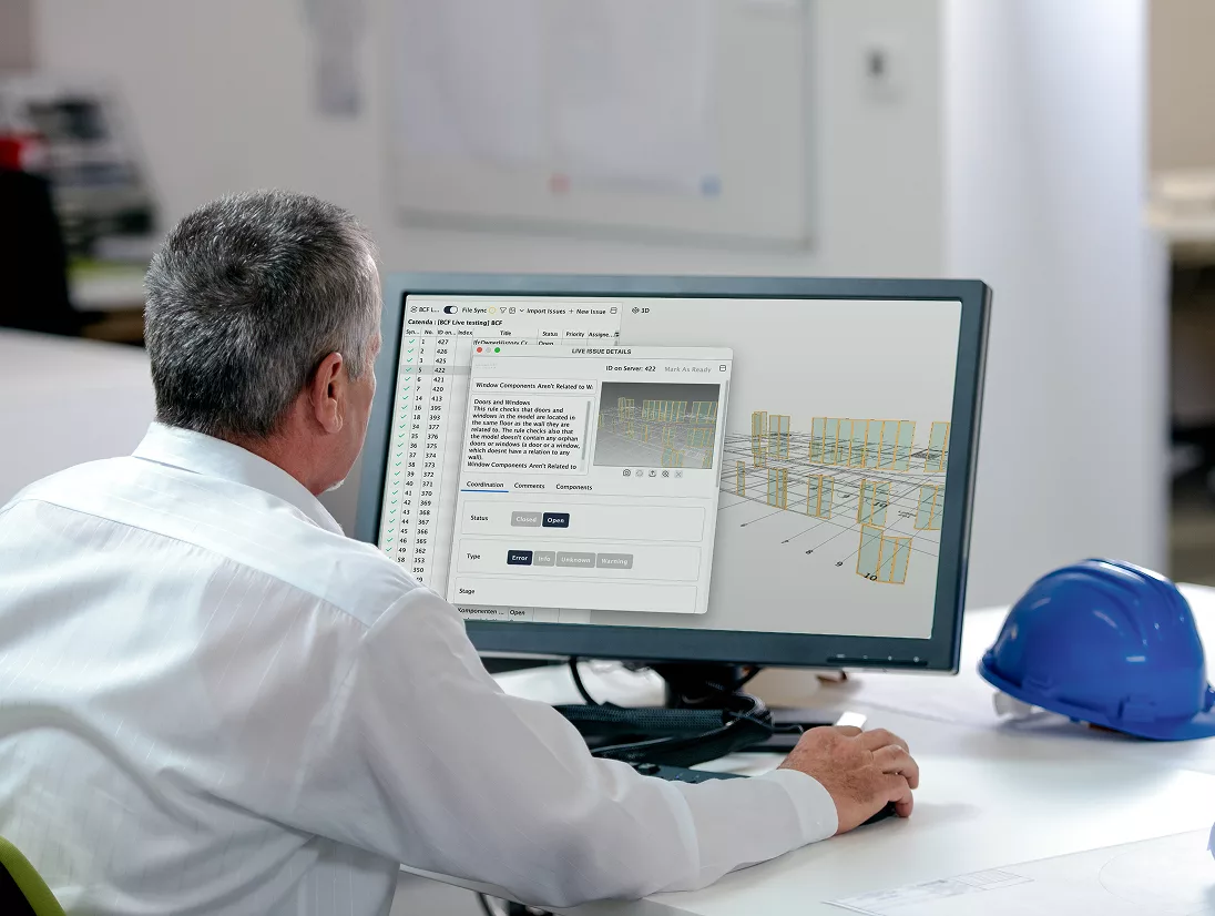 Modelo BIM federado listo para validación IDS en Solibri