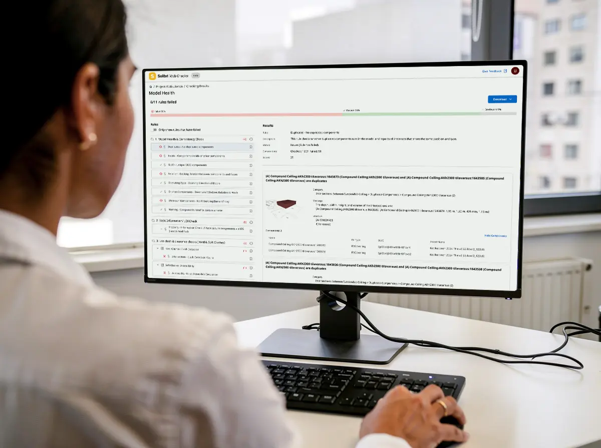 Solibri Web Checker screen